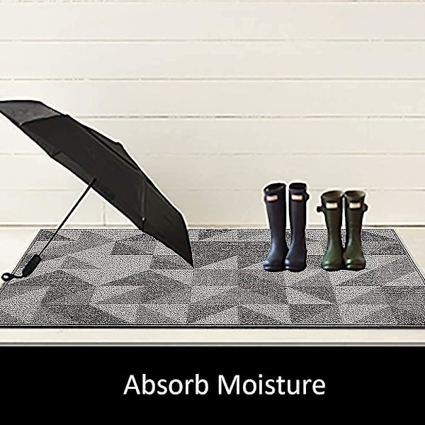 Inomhus Halksäker Dörrmatta 50 * 80cm Mjuk Dörrmatta Maskintvättbar Absorberande & Resistent