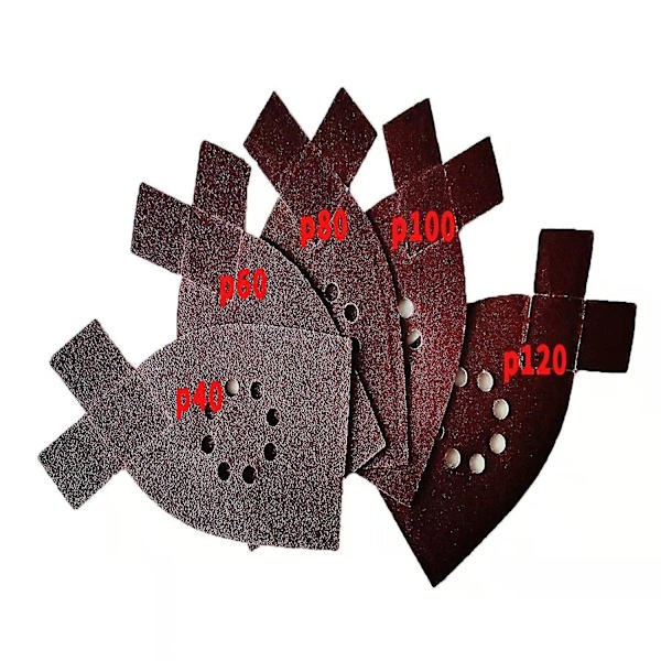 50 ark sandpapir til Black Decker slibemaskine Ka220g Ka230 musesandpapir korn 40,60,80,100,120