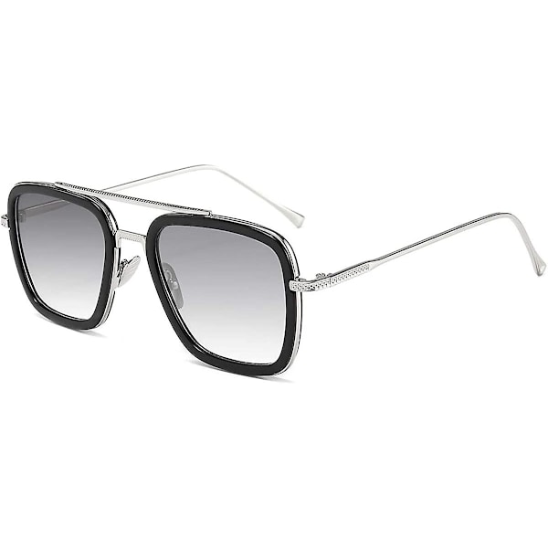 Vintage Aviator -aurinkolasit miehille, kultaiset kehykset, retro-brändi, klassiset Tony Stark -aurinkolasit
