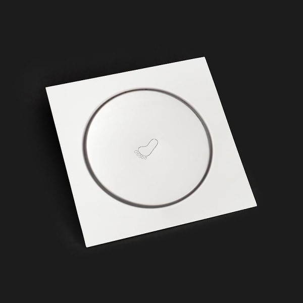 10x10cm Rundt Rustfritt Stål Pop-up Gulvavløp Bad Dusj Avfallsrister Toalett Sil Balkong