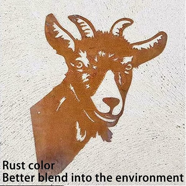 Rustet metallhagepæl Rustdekorasjon Metallpatina Metallhagepæl Huldesign