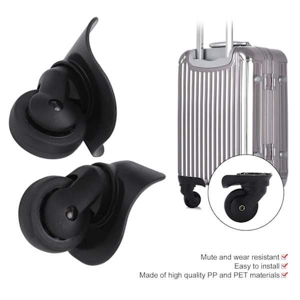Samsonite-pyörien vaihto, 1 pari A53 matkalaukkupyöriä Universaali matkalaukkupyöriä