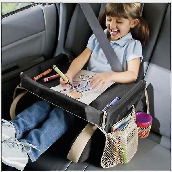Vandtæt børnebilopbevaringsbordbakke Multifunktionel rejseopbevaringsboks Bakkebordsramme
