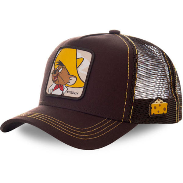 Cartoon mesh keps, trendig och mångsidig, basebollkeps för män och kvinnor, solskydd och andningsbar.