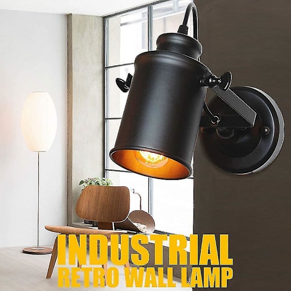 Vintage-tyyliset teolliset loft-seinävalaisimet, rustiikkia, parvekkeelle/käytävään