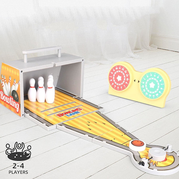 Mini Bowling Sæt, Bordtennis Bowling Spil Legetøj, Skrivebordslegetøj Desktop Bowling Hjem Bowlingbaner, Fantastiske Gaver Til Samarbejdspartnere