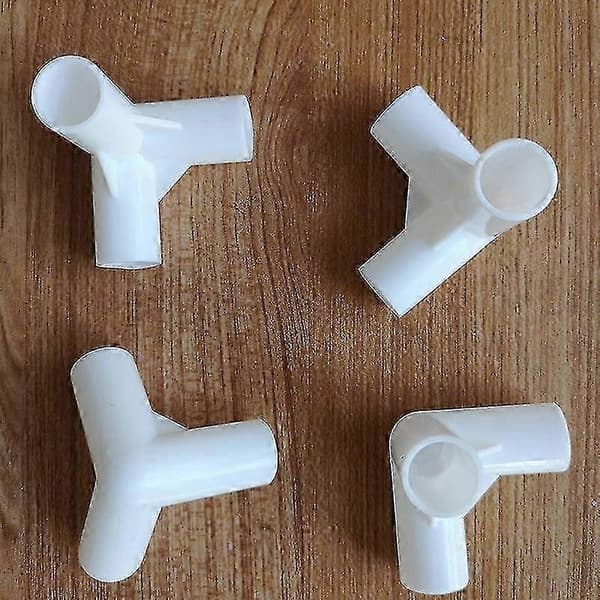 3-delt sæt med 25/19 mm reservedele til et 3x3m pavillontelt, inklusive hjørner og forbindelsesstykker 4PCS