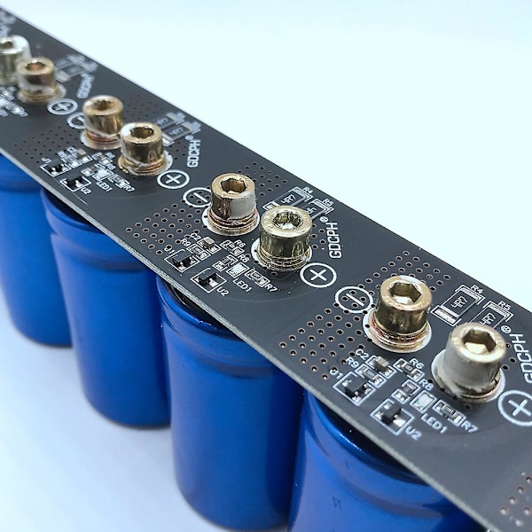 Farad kondensator 2.7v500f 6 stk/1 sett superkondensator, bilkondensator med beskyttelseskort