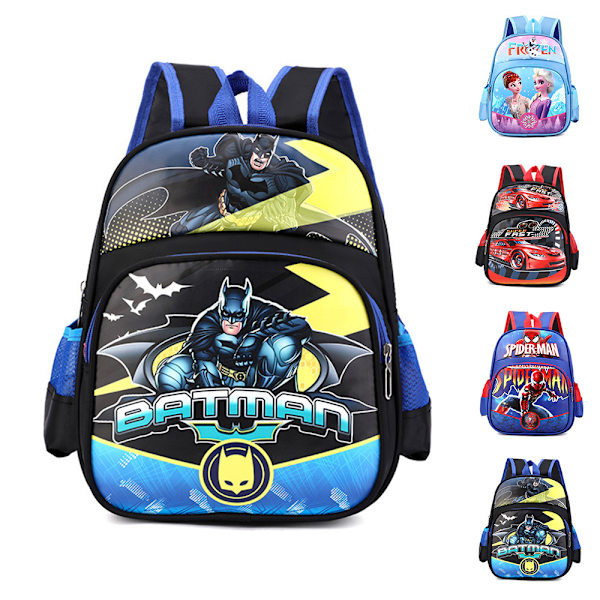 Børnebogtaske Skolebogtaske til Studerende Anime Skolebogtaske Batman Car