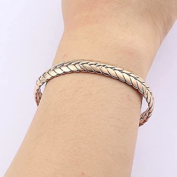 Armband i rostfritt stål Flätad stil Armband Smycken Kvinnor Män