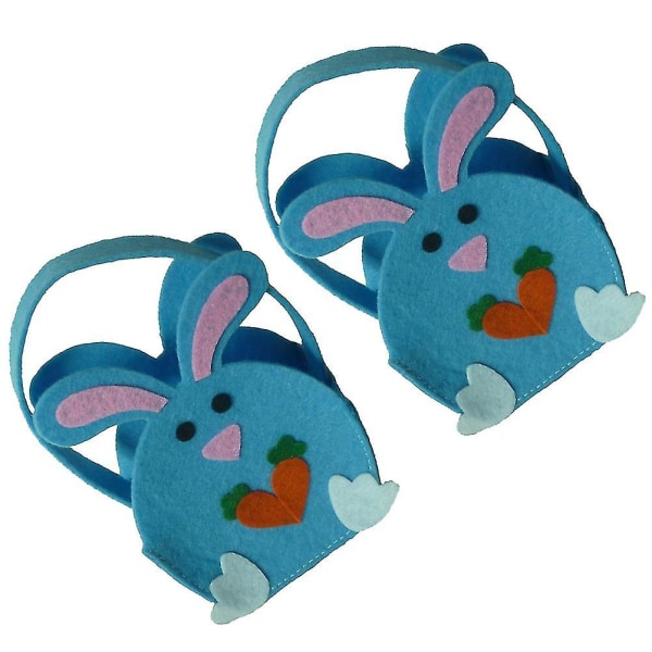 2kpl Bunny Design Lahjapussi Luova Sweet Säilytyspidike Pääsiäinen Karkkilaukku Kani Kannettava Kangaskassi Pääsiäistarvikkeet