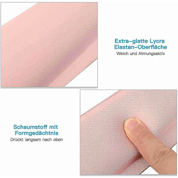 Ergonomisk Musmatta Med Gelkudde Tangentbord Handledsstöd Musmatta & Tangentbord Handledsstöd Set Rosa