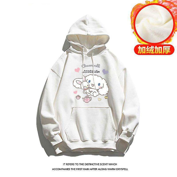 Kawaii Cinnamoroll Hoodies Pojkar Flickor Sweatshirt Söt Anime Långärmad Lös Hood Top Barn Pullovers Barn Kläder