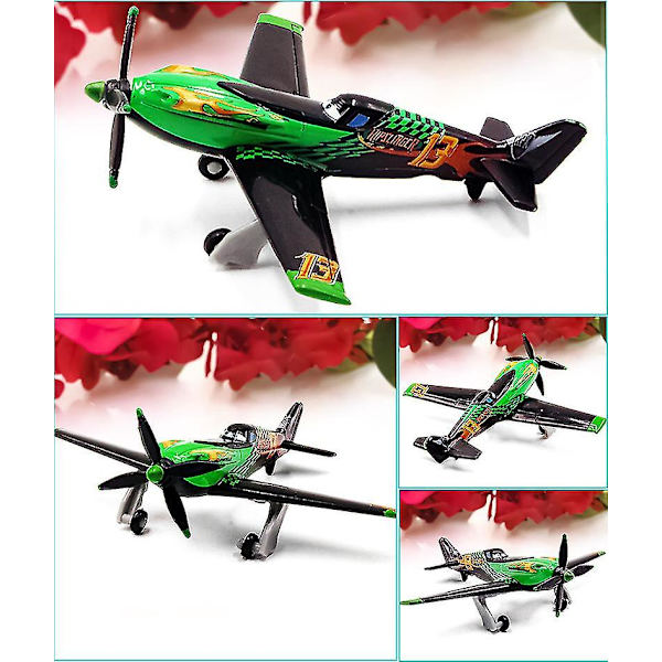 Alloy Aircraft Story Dust Dusty No. 7 Captain No. 5 No. 11 Fighter Barn Modell Leksak Present (orange Dust No. 7)
