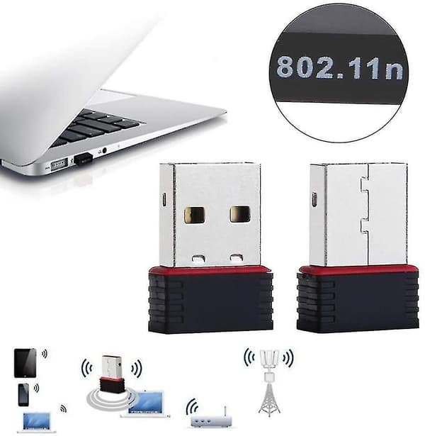 Sxbd Rt5370 Raspberry Pi Wifi-adapter/wifi-dongle med Soft Ap-funksjon Plu