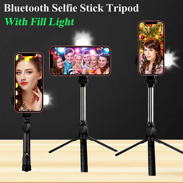 Selfie Clip On Ring Light, Mini oppladbart 9 nivå justerbart lysstyrke lys med 32 LED, usb