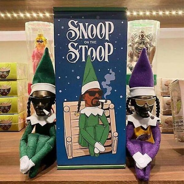 2022-2kpl Snoop On A Stoop Elf-nukke Vakoile kyykkyynukelle Lateksi Koti -koko.478