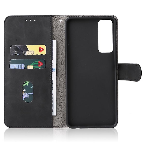 För TCL 30 5G/30+ 5G Skin-touch Feeling Plånboksfodral Justerbart Stativ Folio Flip Cover