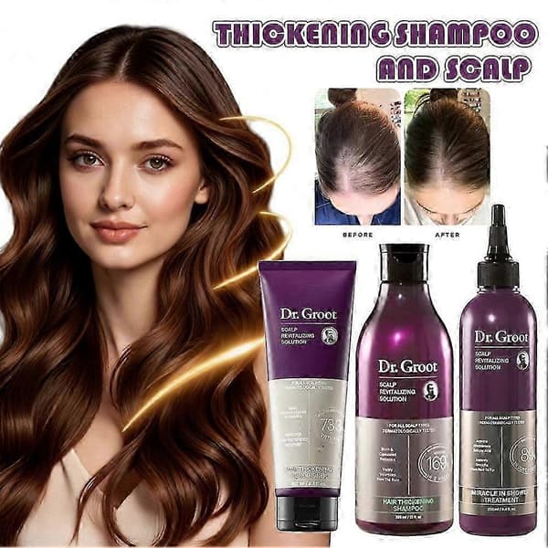 Dr Groot Scalp Revitalizing Solution Hårfortykkende Olie Shampoo Balsam conditioner