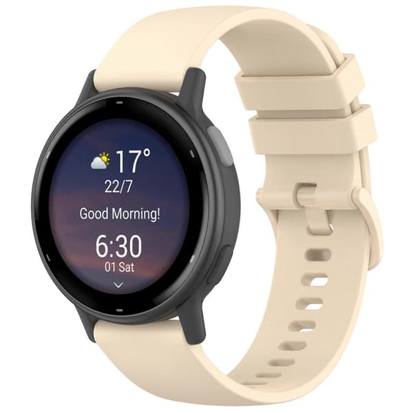 Lemonda Garmin Forerunner 265 Forerunner 255 silikoninen kellonranneke 22mm pikalukituksella Style Light Yellow