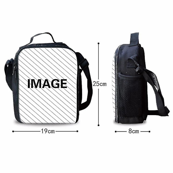 Skolryggsäck eller lunchväska eller pennfodral med tryck av fotbollsstjärnan Mbappé eller tredelad ryggsäck för studenter (DPD) 5 Endast pennfodral Only a satchel