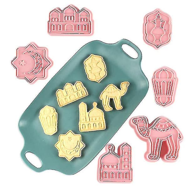 Eid Ramadan Cookie Molds 3d Stereo Press Biscuit Mold Cake Baking Tools For Eid Party Decoration  Aespa