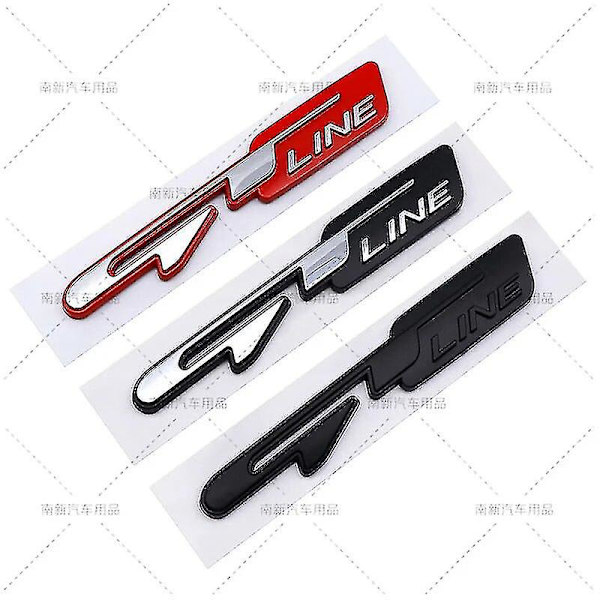 3d Abs Gt Line Logo Bil Trunk Emblem Badge Til Kia Seltos Picanto K3 K5 Sportage Ev6 Optima Rio Fortsæt Ceed Gt Line Tilbehør