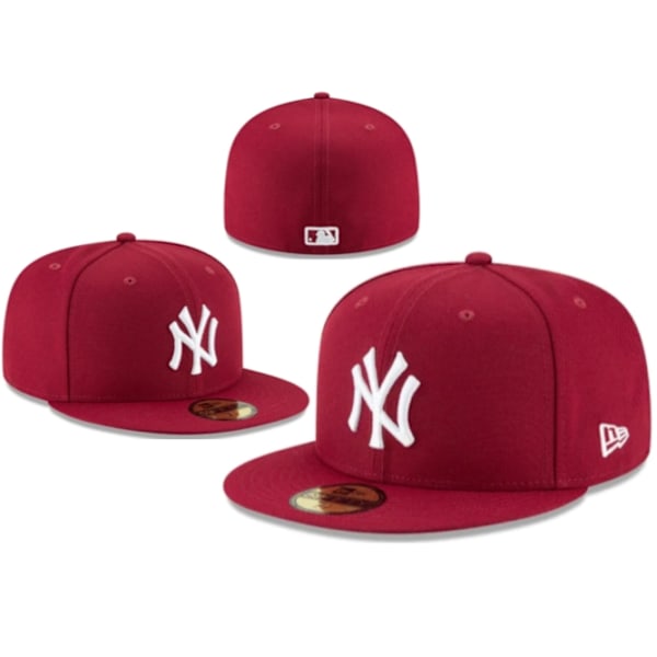 Vinget Brev Broderi Baseball Cap Hip Hop Åndbar Snapback Hatte Ensfarvet Rojo 7 3
