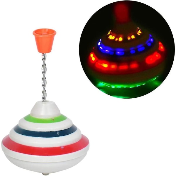 Blinkende Musikk Gyro Trykk Ned Spinn Topp Led Lysende Leke Bursdagsgaver For Barn