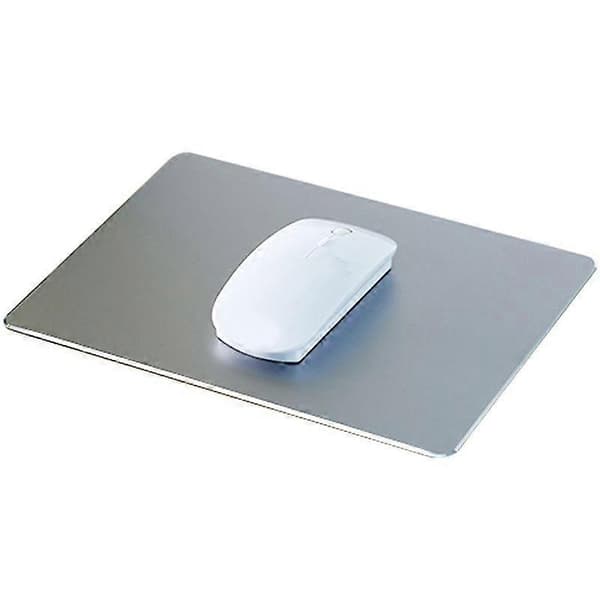 Slank, Elegant Sklisikker Musematte i Aluminiumslegering for Datamaskin og Gaming JIKAIX Silver