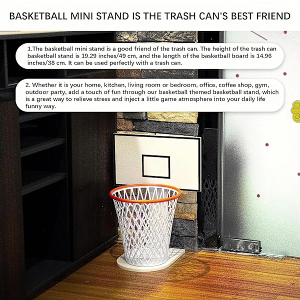 Skraldespand Opbevaring Basketball Hoop Basketball Stativ Opbevaringskurv Til Dit Hjem Køkken Stue