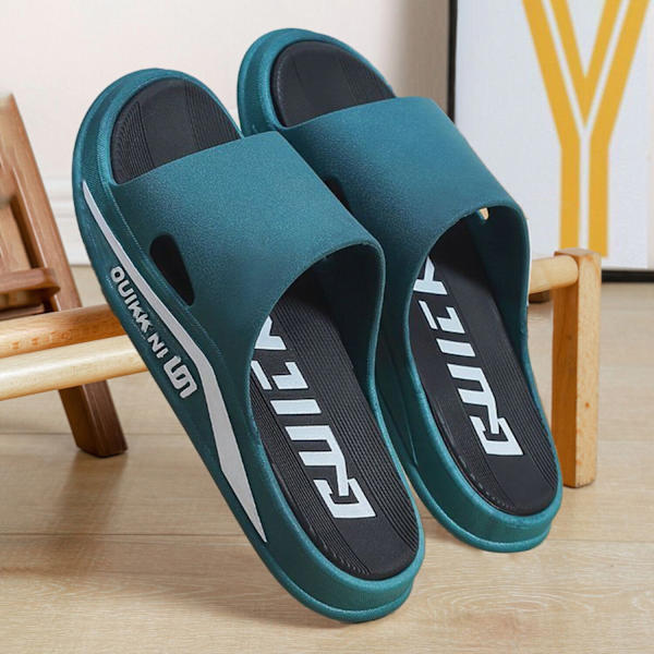 Sommarslippers för män, strandsandaler, mjuka sulor, utomhus- och inomhusslippers green 42-43
