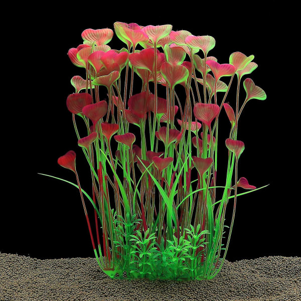 Store akvarieplanter Kunstige plastplanter til dekorasjon av akvarier 15,7 (40 cm) tommer