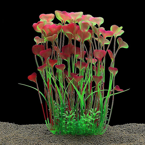 Store akvariumsplanter i plast, kunstige planter til fiskekardekorasjon 15,7 (40 cm) tommer
