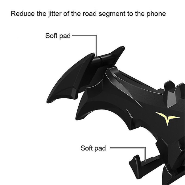 Bil Air Vent Phone Mount Bat Shape Hands Free Gravity Auto Phone Hållare Cradle