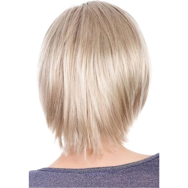 Wigs For Women Human Hair, Oblique Bangs, Straight Hair, Short Hair Wig Headgear, Natural