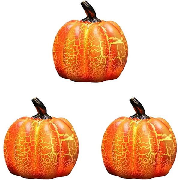3 kpl Väreilevää Valoa: Led-Kotilyhty O-Kynttilät Kiitospäivän Tyyli Syksy Akulla Ulkokoriste Keskiosa Mini JackoLantern Hartsi Juhla Valoisa Har