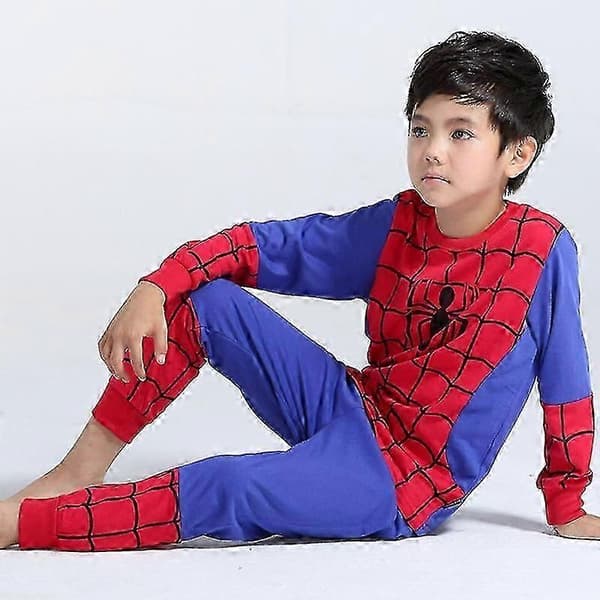 Børnedragt Pyjamassæt Hjemmetøj Red Blue Spiderman 2 Years