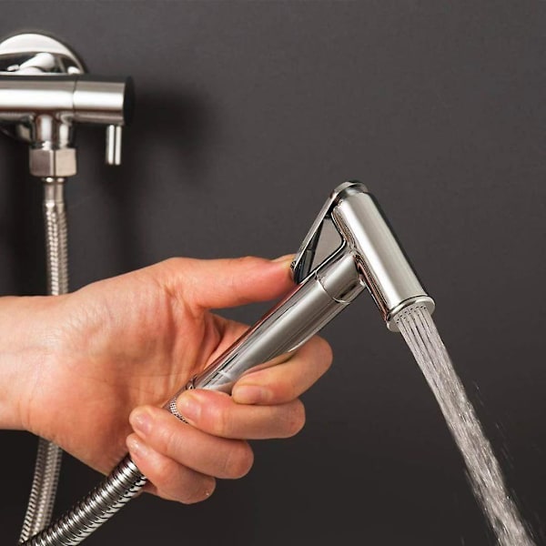 Handhållen toalettbidéhuvud för handdusch, badrumstoalettstädning (endast sprayhuvud), (1 st)