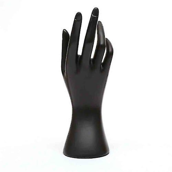 Ny Mannequin Hand Finger Smycken Handske Ring Armband Display Stativ Hållare (svart)