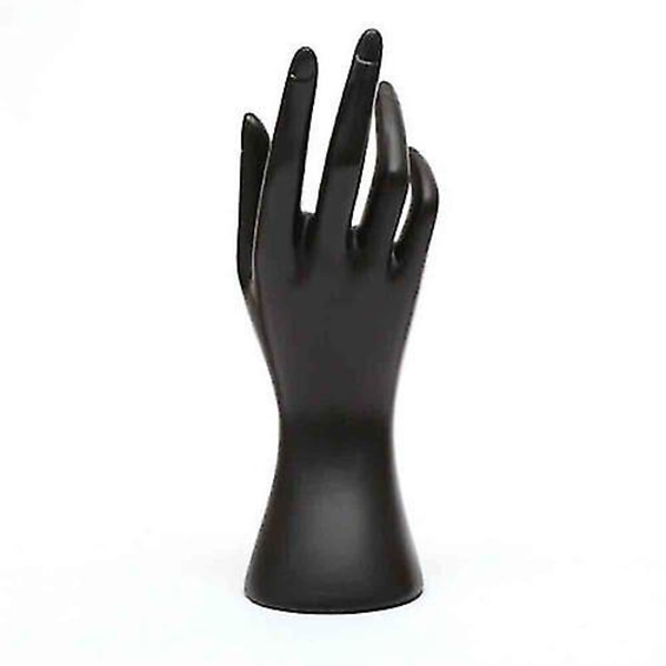Ny Mannequin Hånd Finger Smykke Hanske Ring Armbånd Display Stativ Holder (svart)