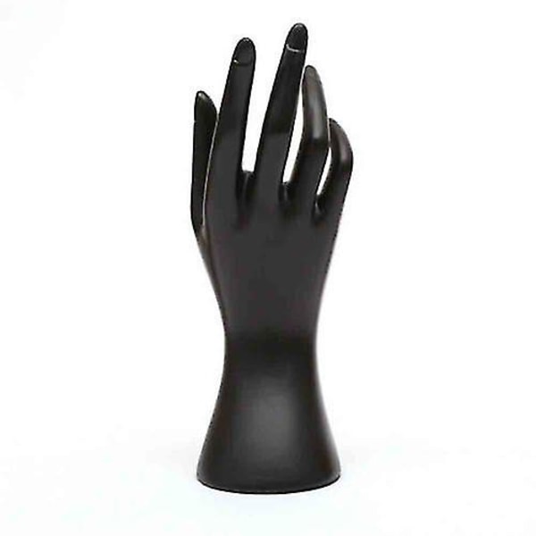 Ny Mannequin Hånd Finger Smykker Handske Ring Armbånd Display Stand Holder (sort)