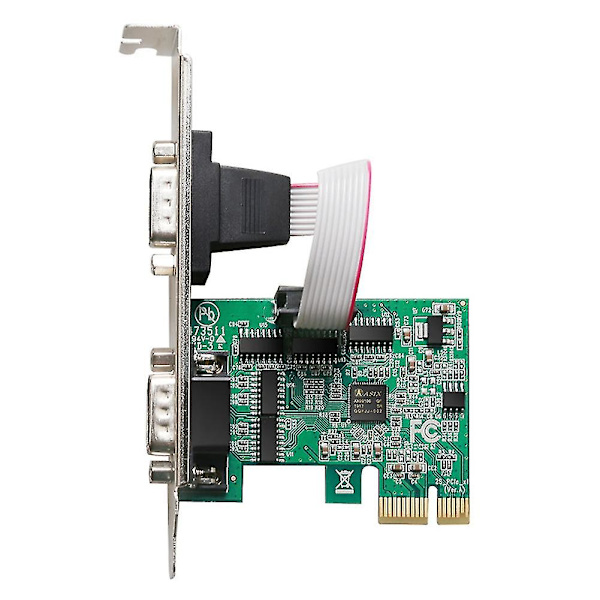 PCIe til to serielle porte RS232 interface industrielt computerudvidelseskort