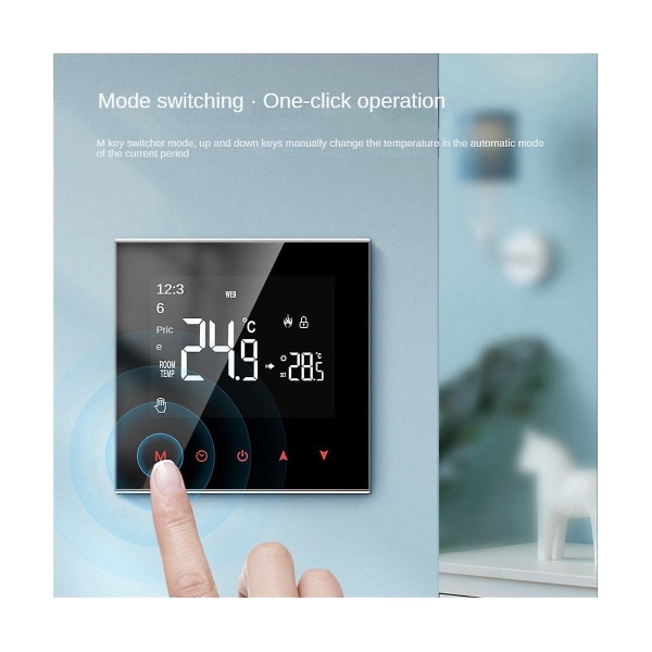 Wifi Smart Termostat Lcd Touch Screen Nwt100-16a Elektrisk Varme Intelligent Termostat