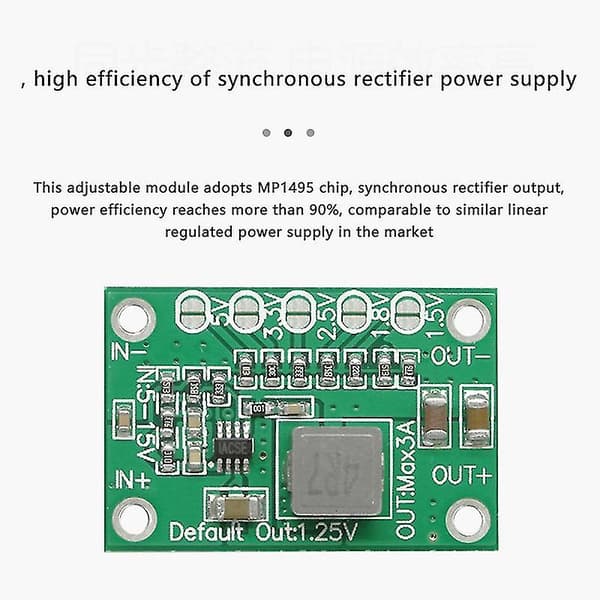 Ca-1235 Modul, 1,25v 1,5v 2,5v 3,5v Output, 3a Justerbar Step-Down Modul