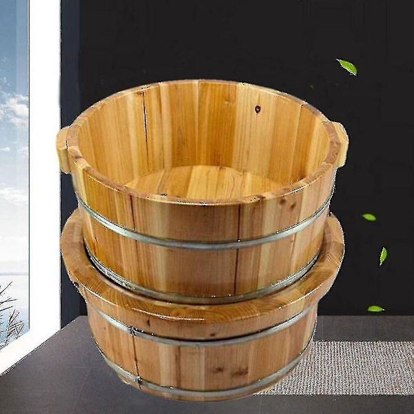 Puinen jalkakulho Puinen jalkakylpyämpäri Pedikyyriämpäri Jalkamassager Jalkakylpyhoito Jalkakylpyyn Hieronta Spa Sauna Liotus Pedikyyrihieronta