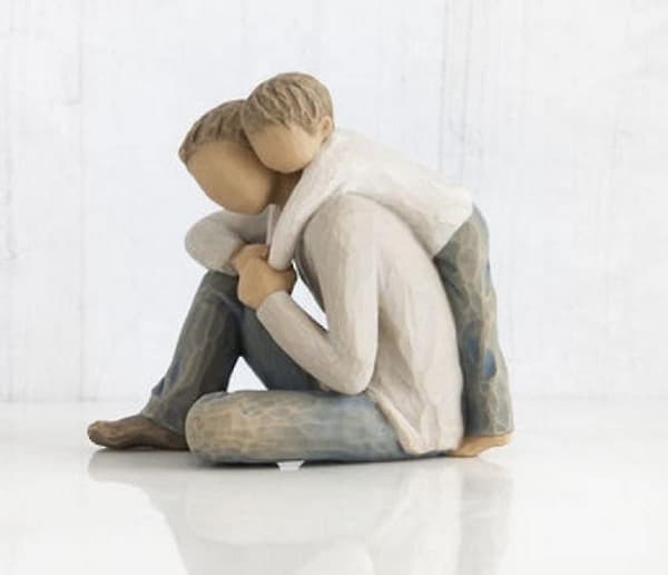 Det är min pappa, skulpterad handmålad figur