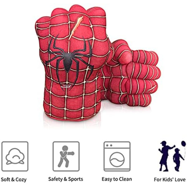 Hämähäkkisankarin hanskat lapsille, illuOKey Spider Fists -käsin murskaavat hanskat, ihanteellinen cosplayhin, Halloweeniin, jouluun, syntymäpäivälahjaksi