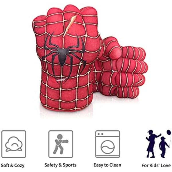 Spider Hero-handskar för barn, illuOKey Spider Fists Hand Smash-handskar, idealiska för Cosplay, Halloween, jul, födelsedagspresent