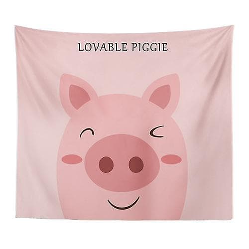 Piggy Print Gobeliner til Dekorasjon 150*130cm